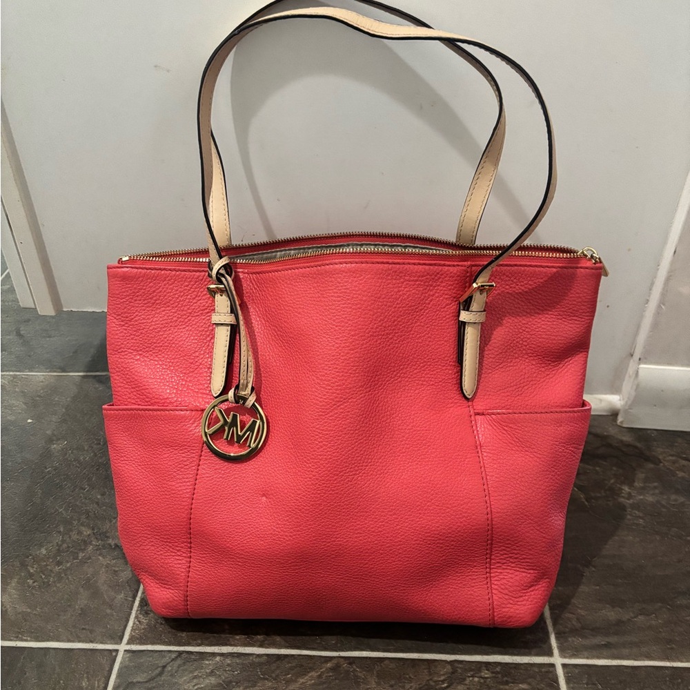 Michael Kors Large Leather Tote Bag